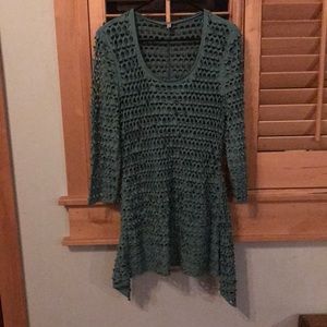 LINEA DOMANI large blue long sleeve dress